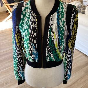 BCBGMaxAzria Multicolor Patterned Jacket